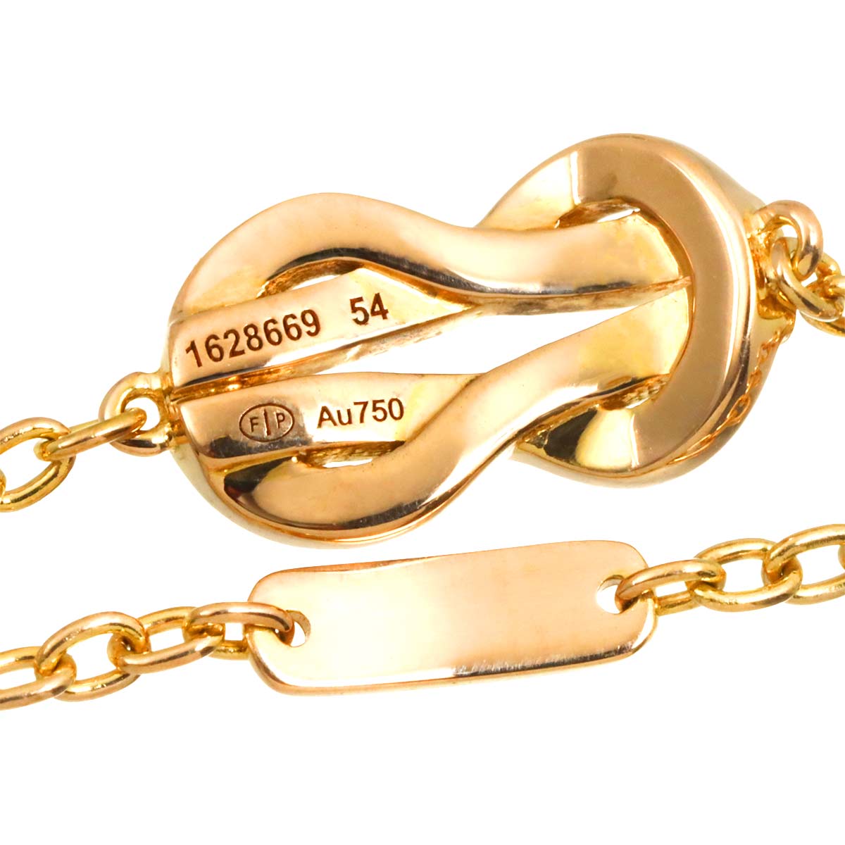 Chance Infinie Diamond Ring 18K Pink Gold Size54 6.75(US)