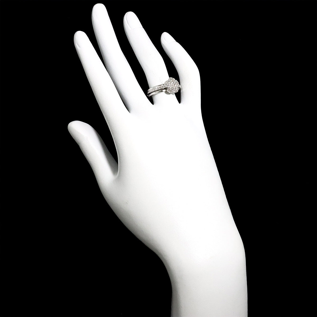 Ponte Vecchio Diamond 0.54ct Ring 18K WG 750 Size6.5-6.75(US)