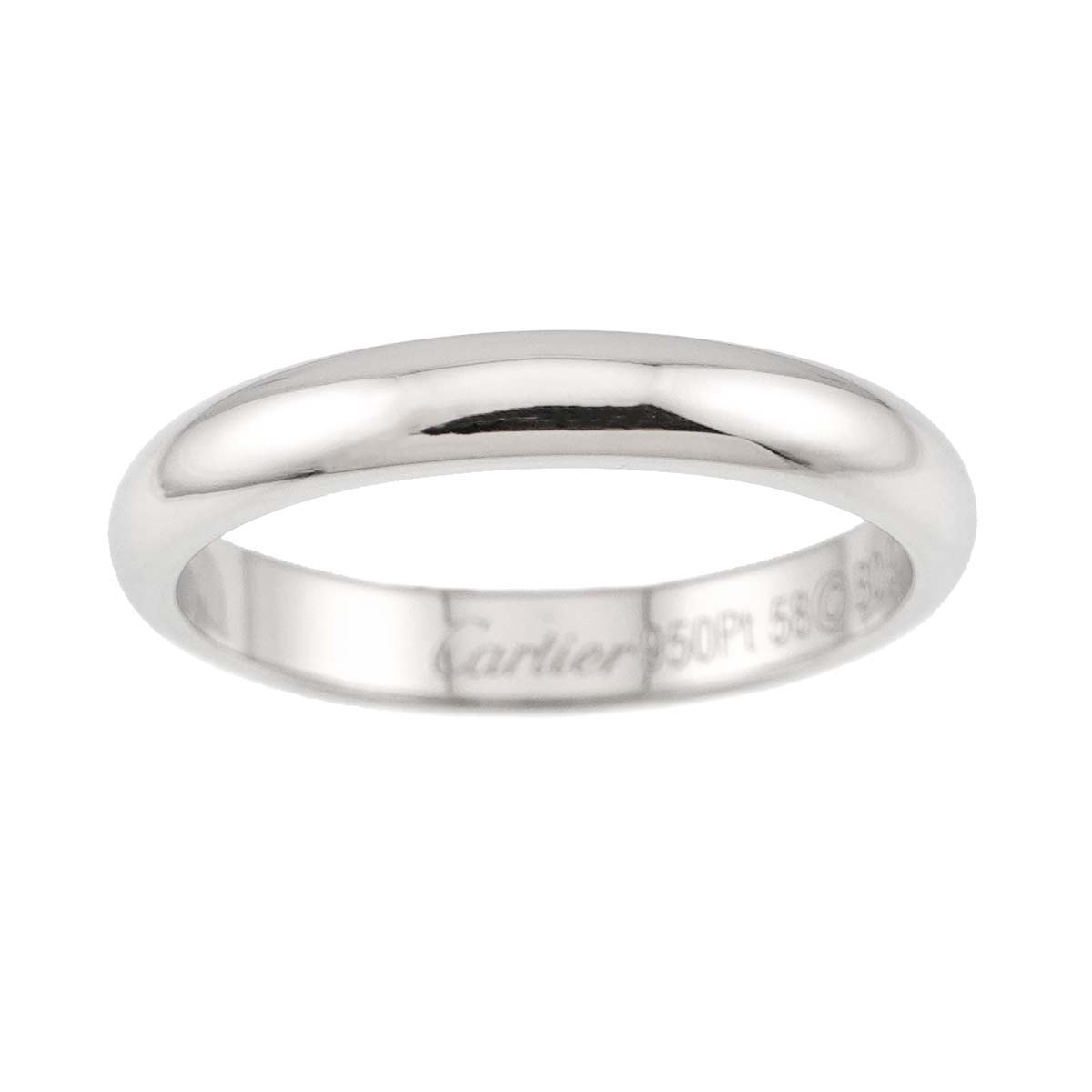 1895 Classic Band Ring Platinum Size58 8.25(US)