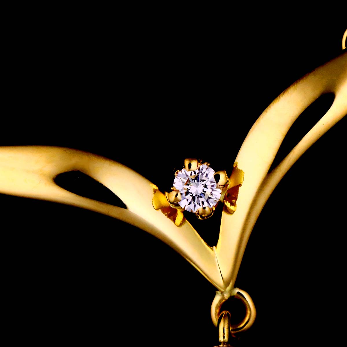 Akoya Pearl 7.0mm Diamond Necklace 18K Yellow Gold 750