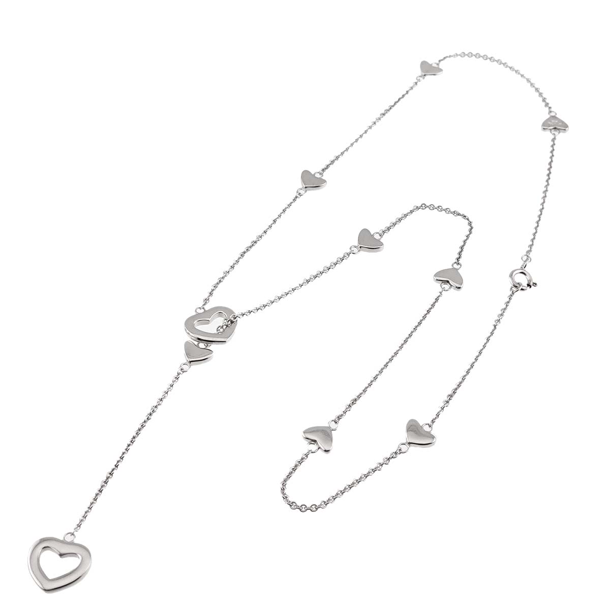 Heart Link Necklace SV Silver