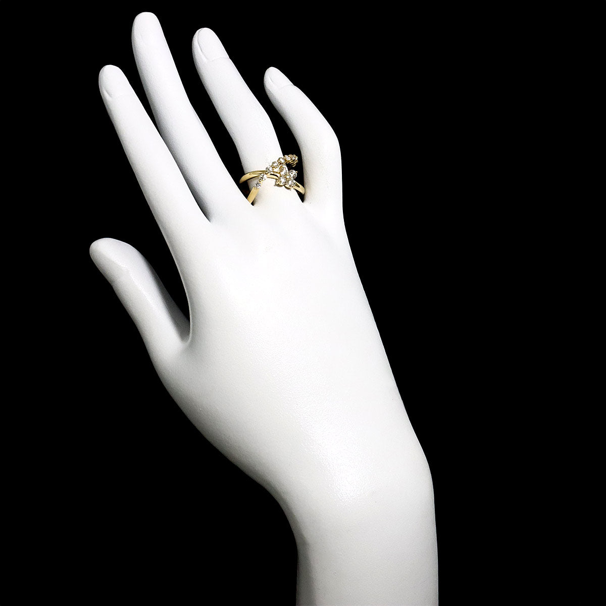 Diamond 0.80ct Ring 18K YG 750 size5.75-6(US)
