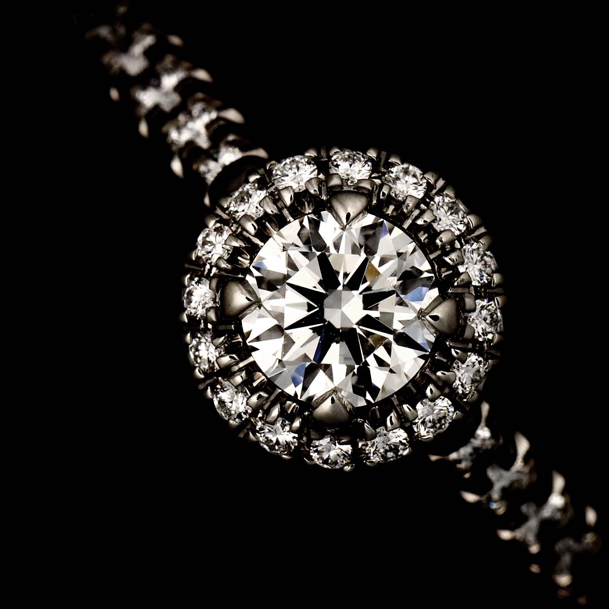 DESTINEE Diamond 0.40ct D/VS1/VG Ring Pt size48 4.5(US)