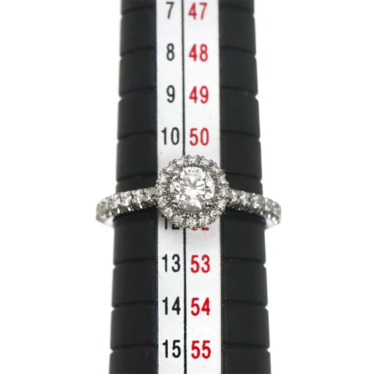 DESTINEE Diamond 0.40ct D/VS1/VG Ring Pt size48 4.5(US)