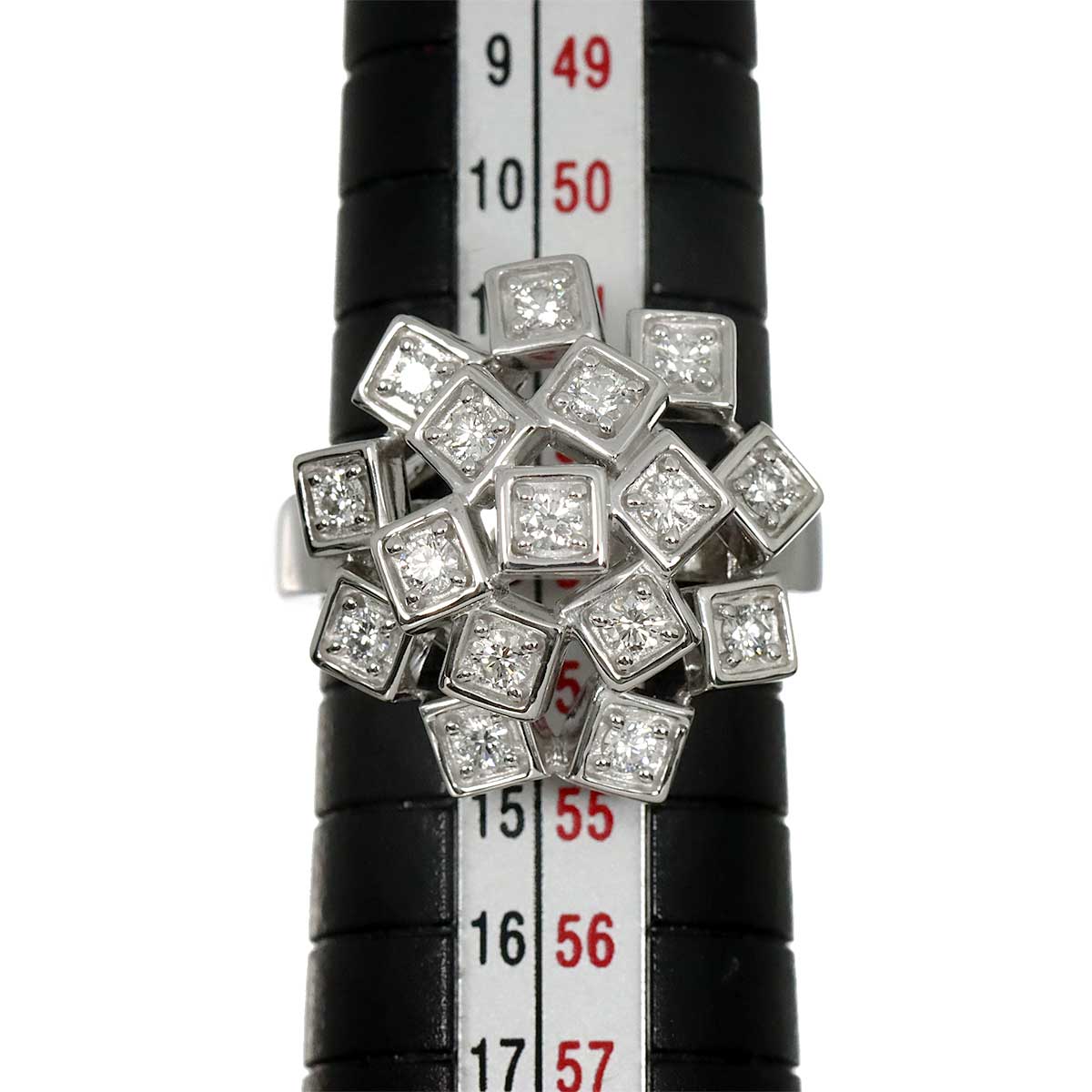 Diamond 0.43ct Ring 18K WG 750 Size6.25-6.5(US)