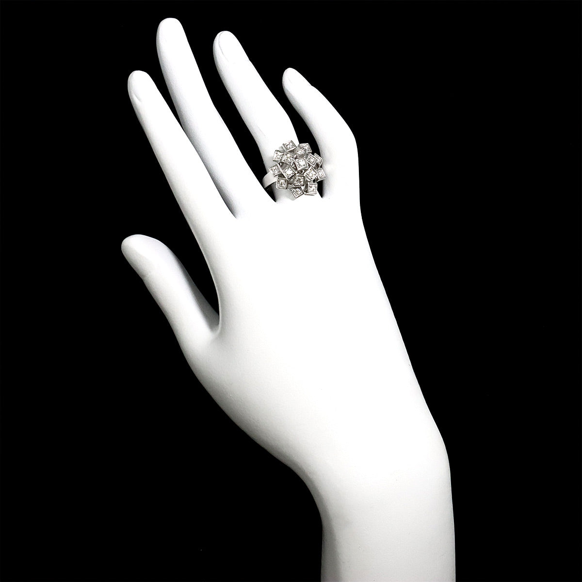 Diamond 0.43ct Ring 18K WG 750 Size6.25-6.5(US)
