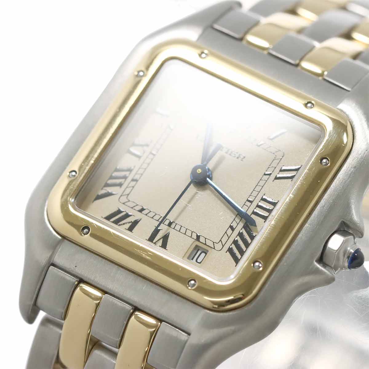 Panthere MM 2Row 83083242 YG Quartz Date Cream Dial Boys