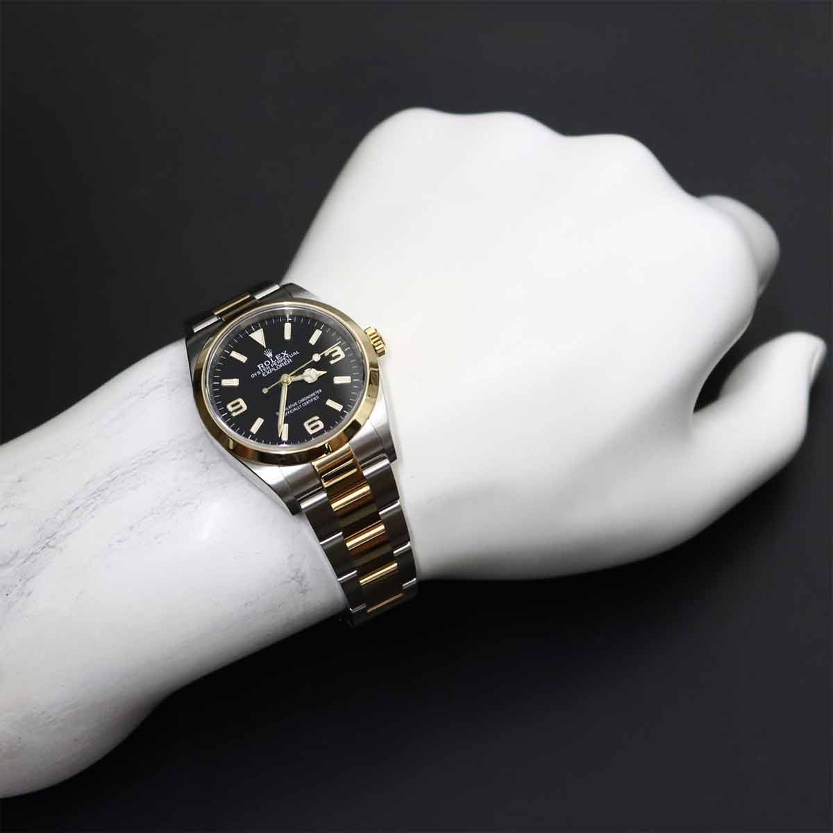 Explorer 1 124273 Serial Random Automatic Black Dial K18YG