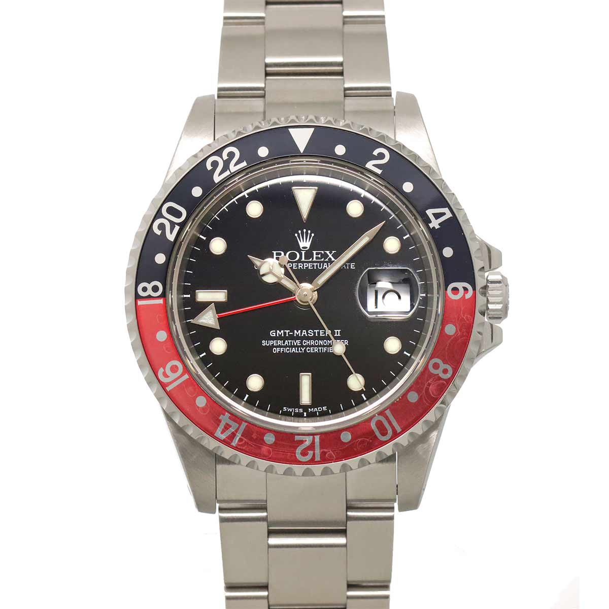 GMT MasterII 16710 Serial A Date Black Dial Mens Watch