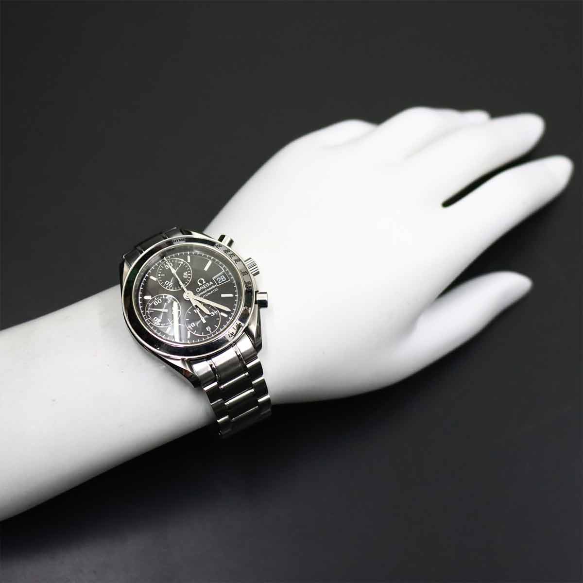 Speedmaster Date 3513.50 Chronograph Automatic Black Dial Mens