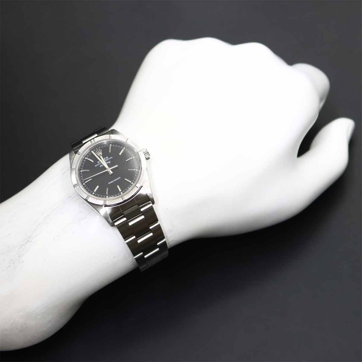 Air King Engine turned bezel 14010 Serial P Automatic Mens
