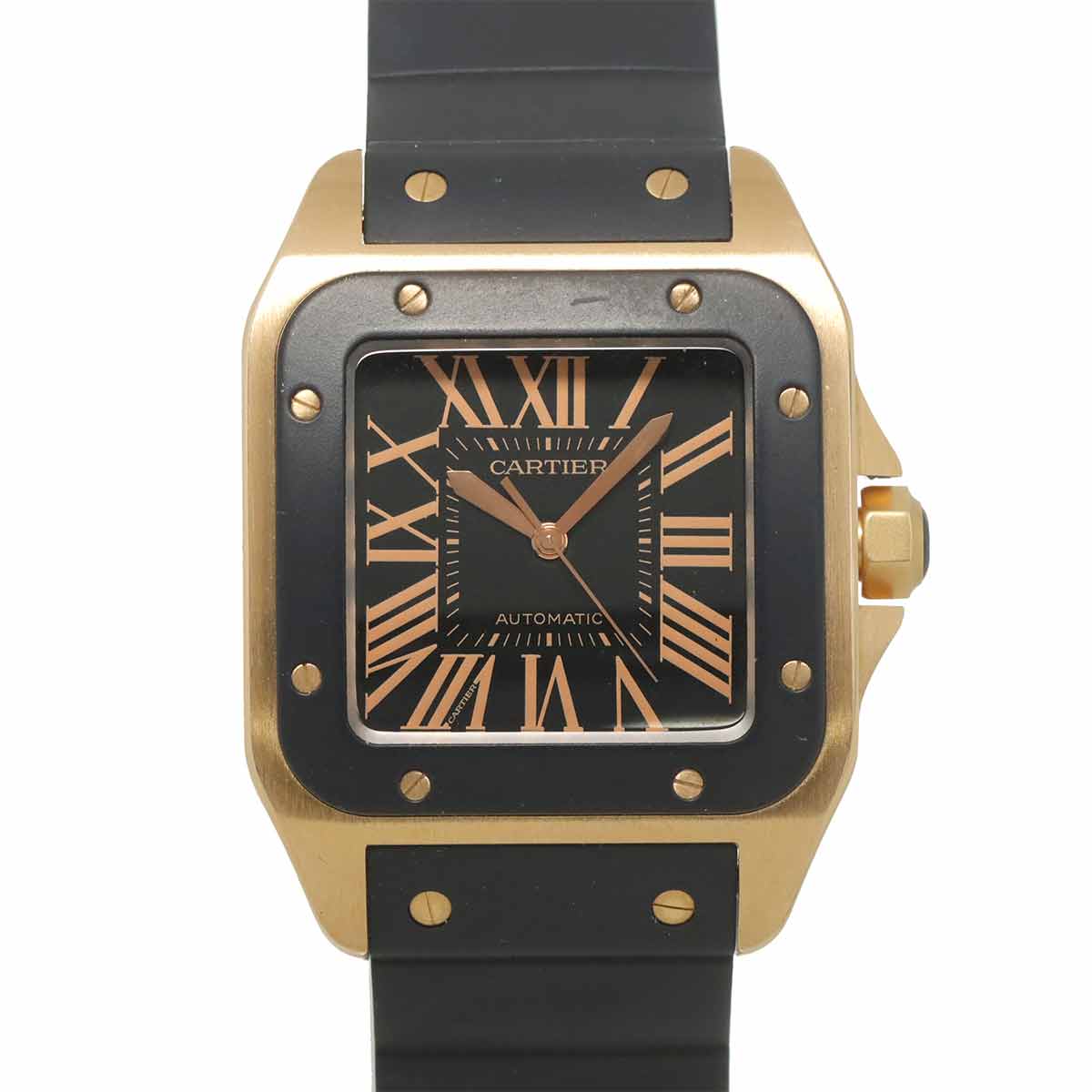 Santos 100 LM W20124U2 Automatic 750PG Black Dial mens Watch