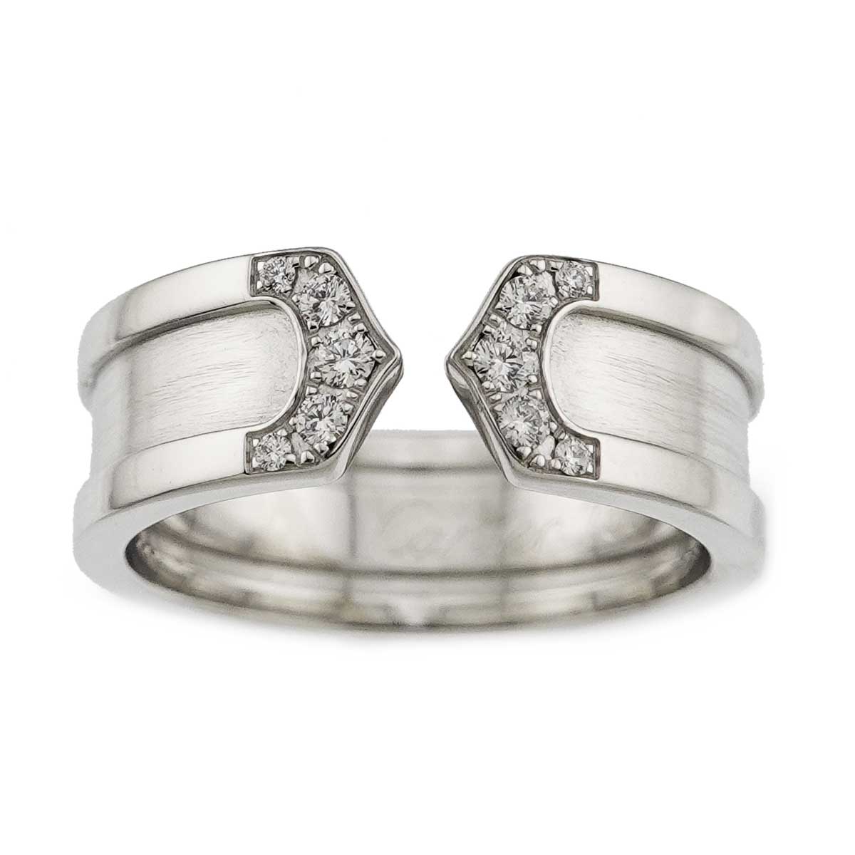 C2 2C Diamond SM Ring 18K WG 750 Size51 5.25(US)