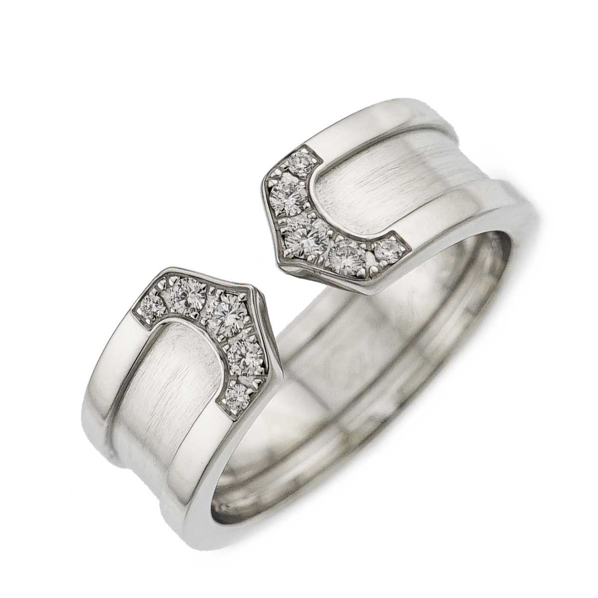 C2 2C Diamond SM Ring 18K WG 750 Size51 5.25(US)