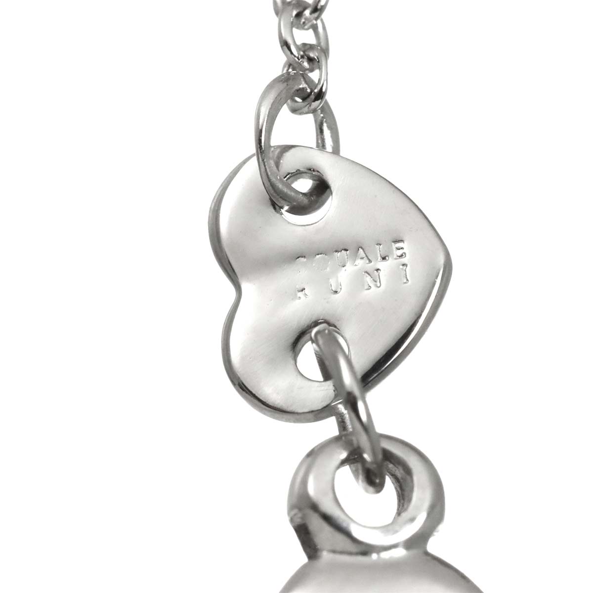 Diamond 0.49ct Sapphire Cross Necklace 18K WG 750