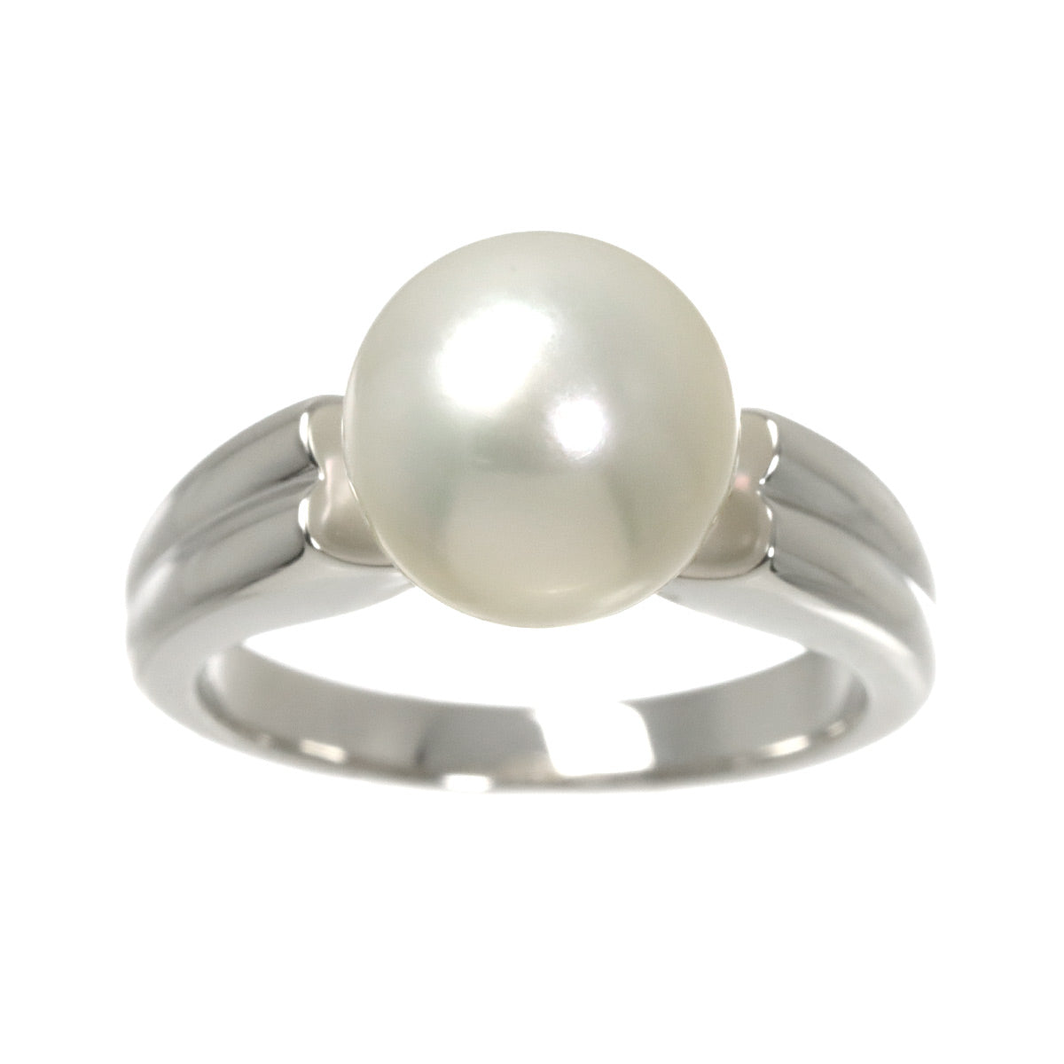 Akoya Pearl 9.5mm Ring Platinum size5.5-5.75(US)