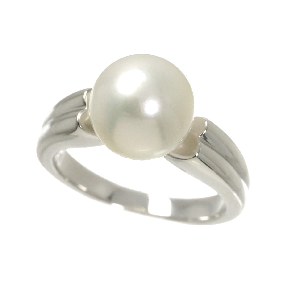 Akoya Pearl 9.5mm Ring Platinum size5.5-5.75(US)