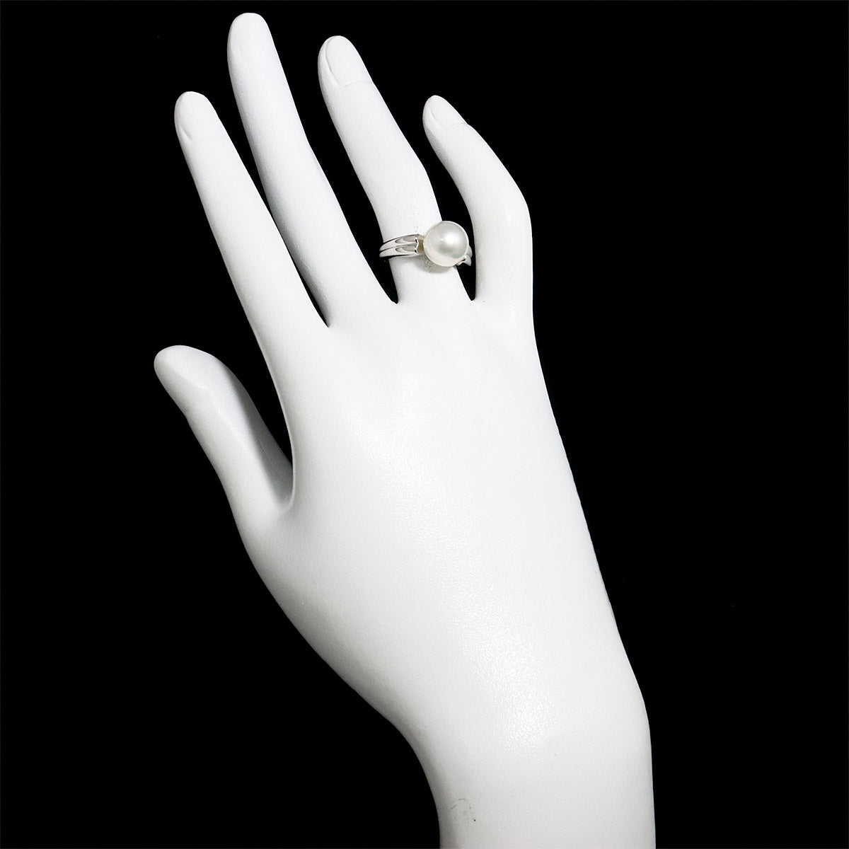 Akoya Pearl 9.5mm Ring Platinum size5.5-5.75(US)