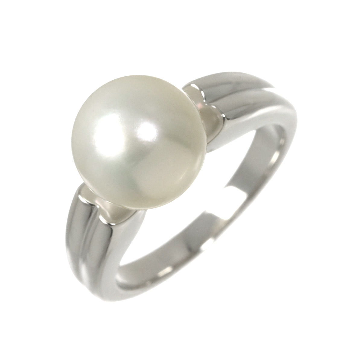 Akoya Pearl 9.5mm Ring Platinum size5.5-5.75(US)