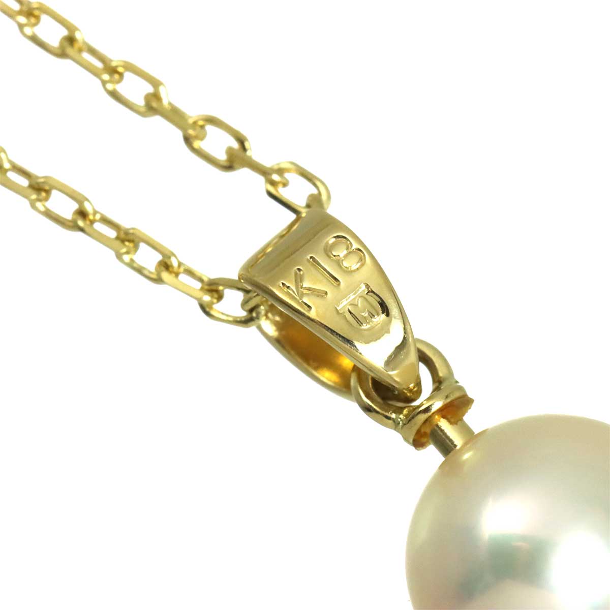 Akoya Pearl 7.0mm Necklace 18K YG 750