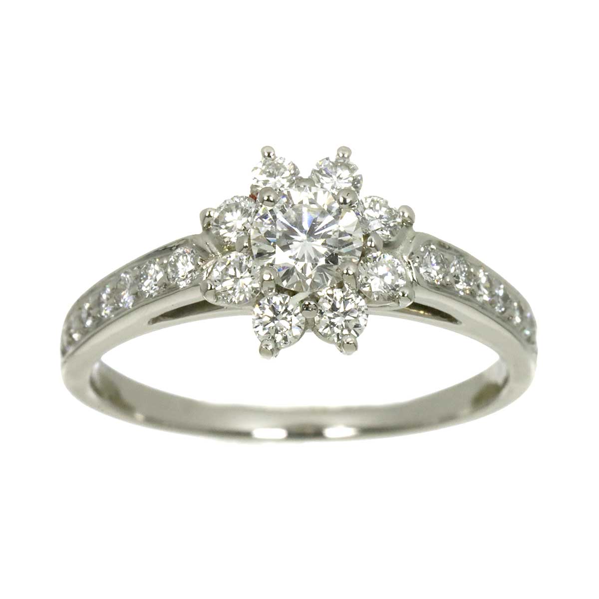 Flora Diamond Ring Pt Platinum Size5.25(US)