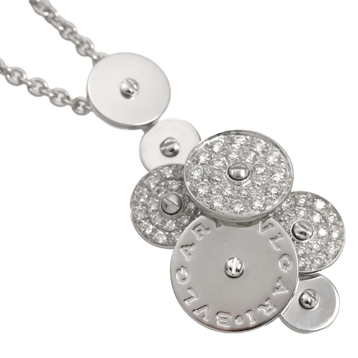 Cicladi Diamond Necklace 18K White Gold 750