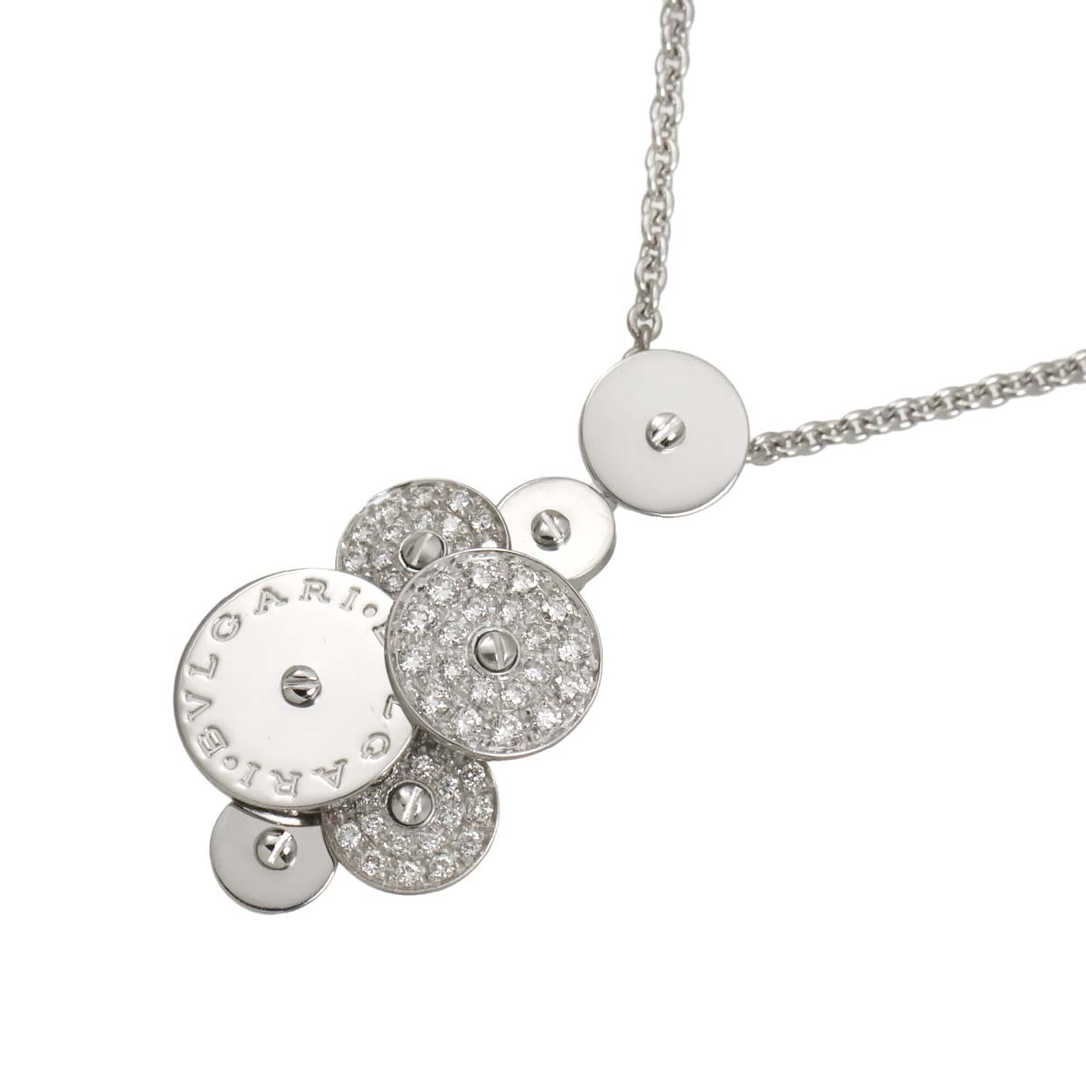 Cicladi Diamond Necklace 18K White Gold 750