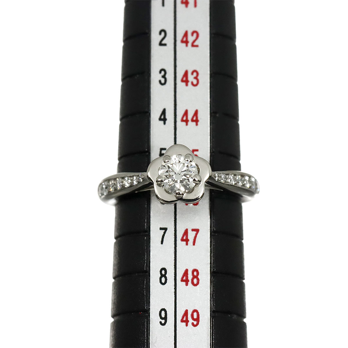 Camellia Diamond 0.30ct F/VVS1/EX Ring Pt size46 3.75(US)