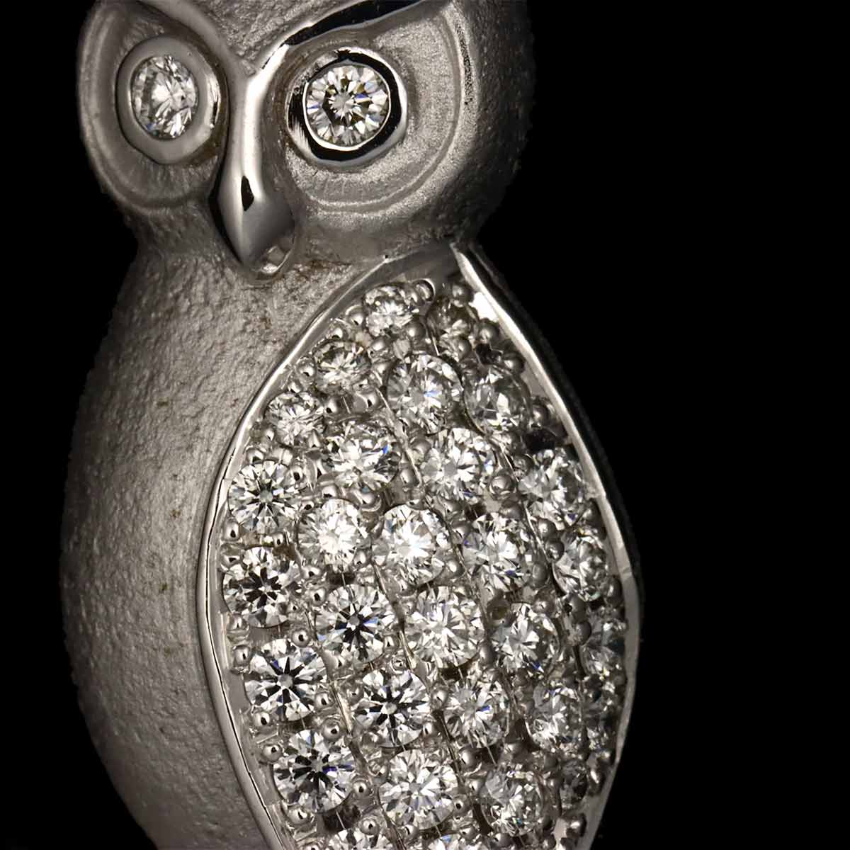 Diamond 0.59ct Brooch 18K WG
