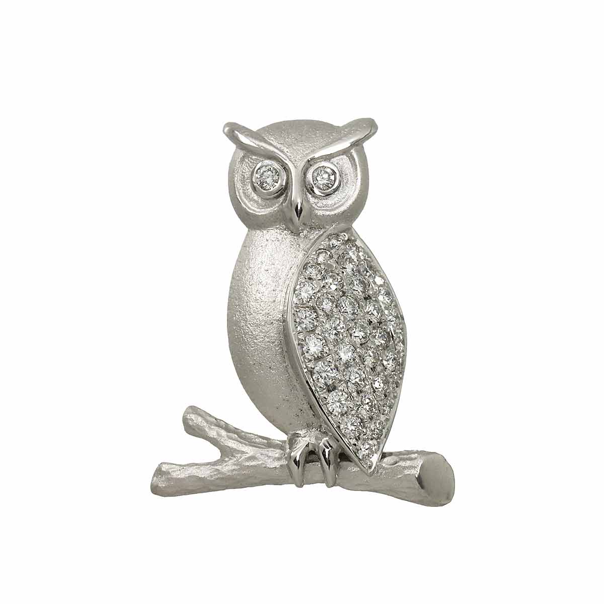Diamond 0.59ct Brooch 18K WG