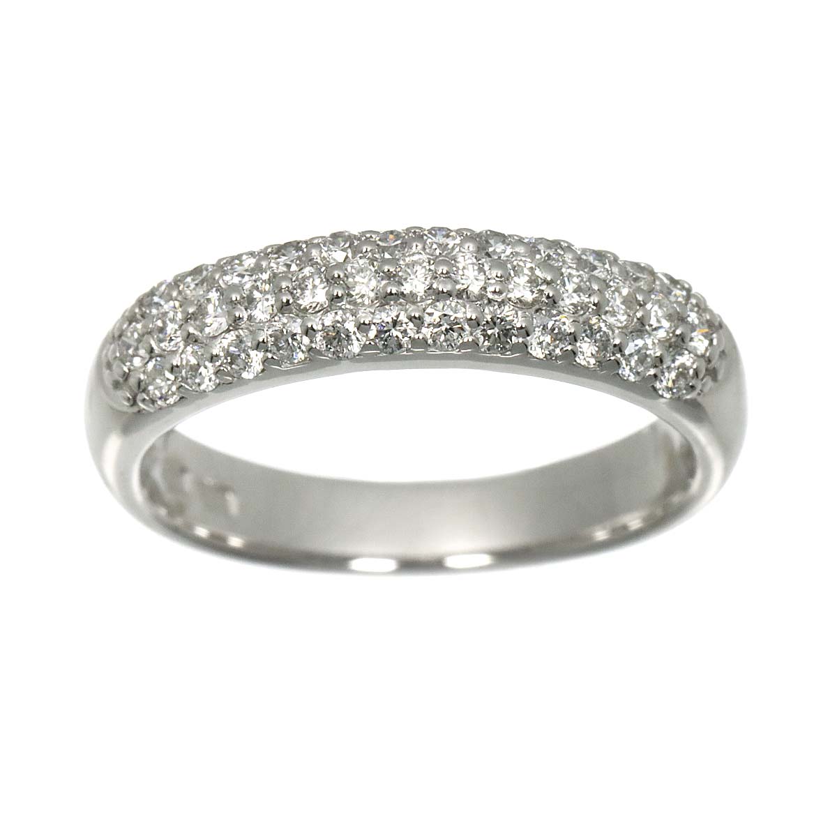 Diamond 0.40ct Ring 18K WG 750 Size4.5(US)