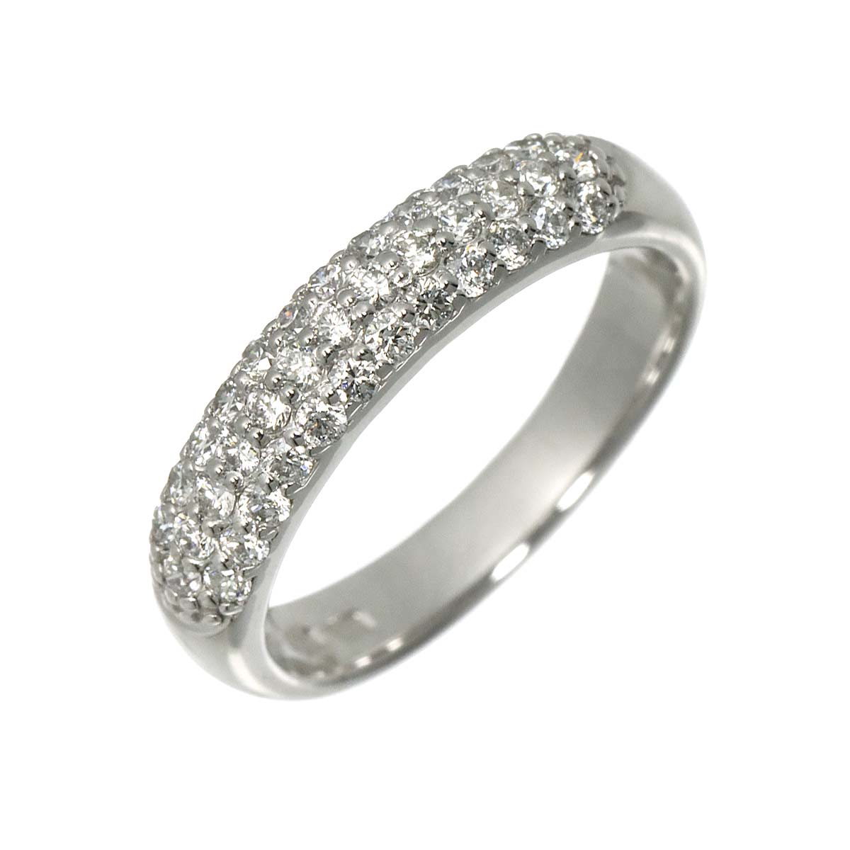 Diamond 0.40ct Ring 18K WG 750 Size4.5(US)
