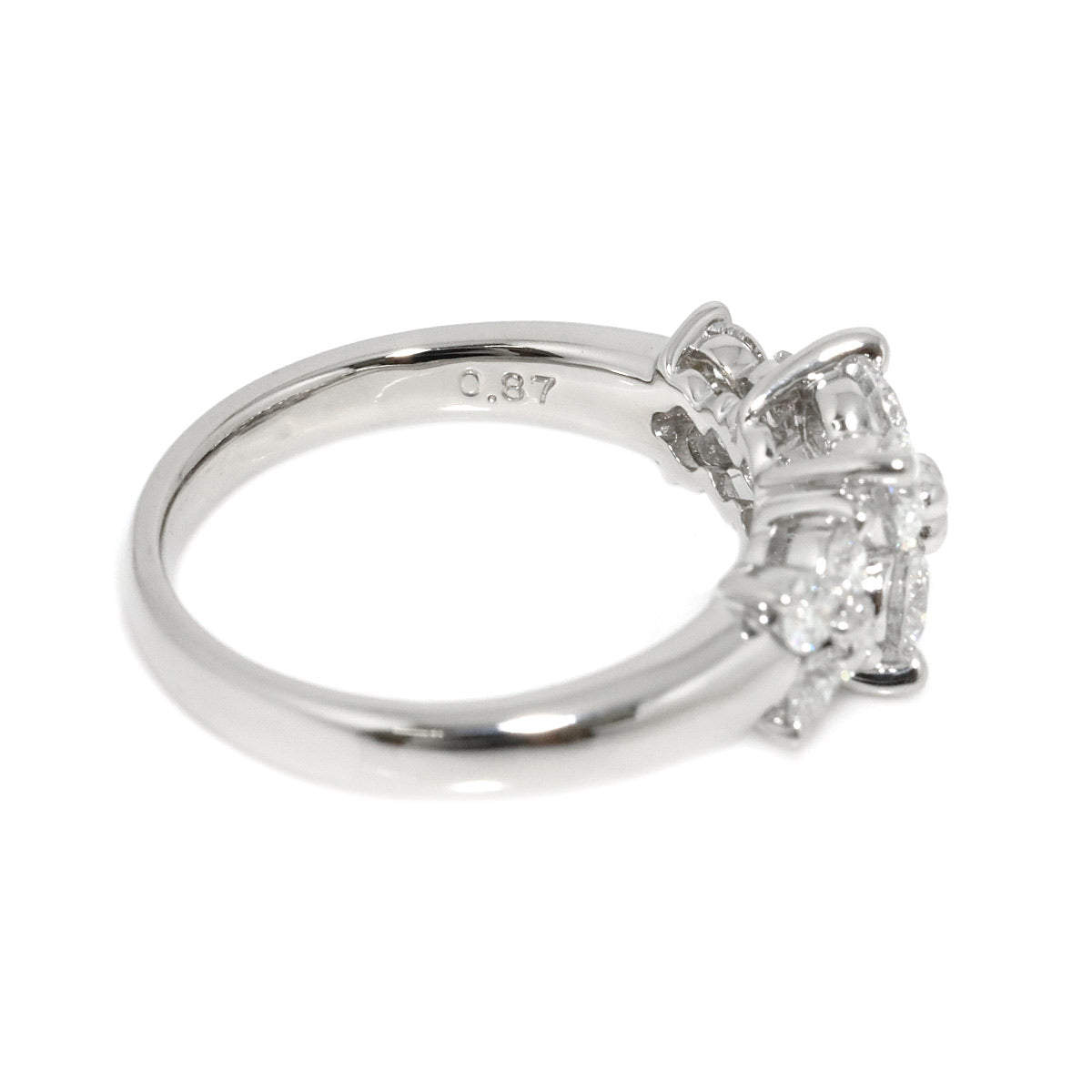 Diamond 0.87ct Ring Pt Platinum Size5.25(US)