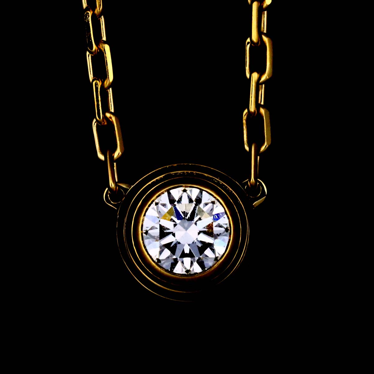 d Amour Diamond Necklace LM 18K Yellow Gold 750