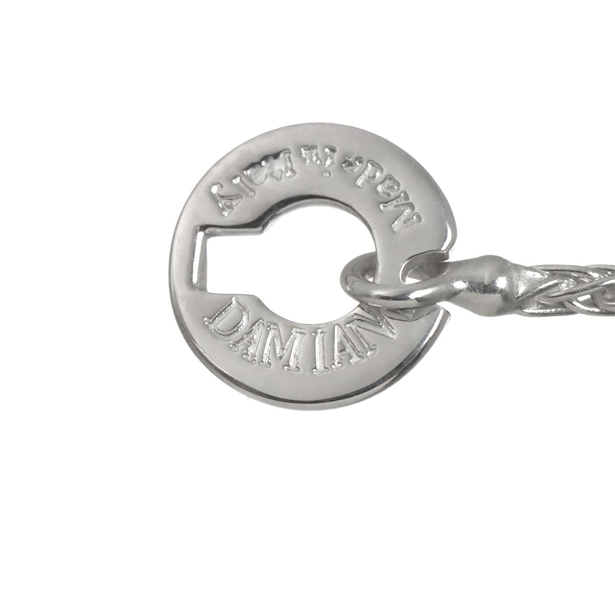 Mystery Cross Diamond Necklace 18K White Gold 750