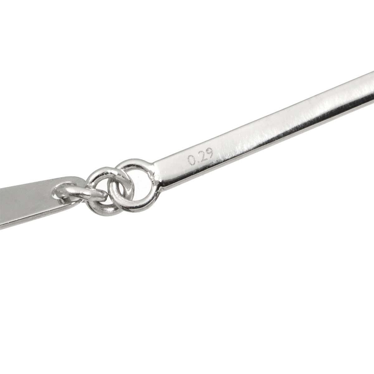 Diamond 0.29ct Necklace 18K White Gold 750