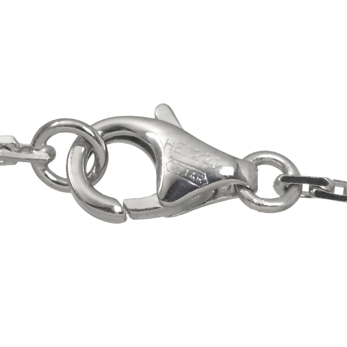 Love Logo Necklace 18K White Gold 750