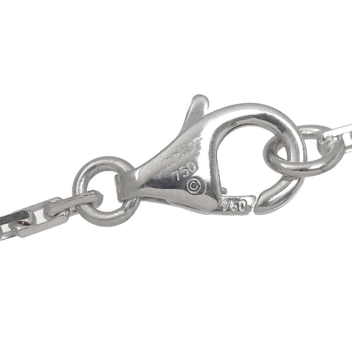 Love Logo Necklace 18K White Gold 750