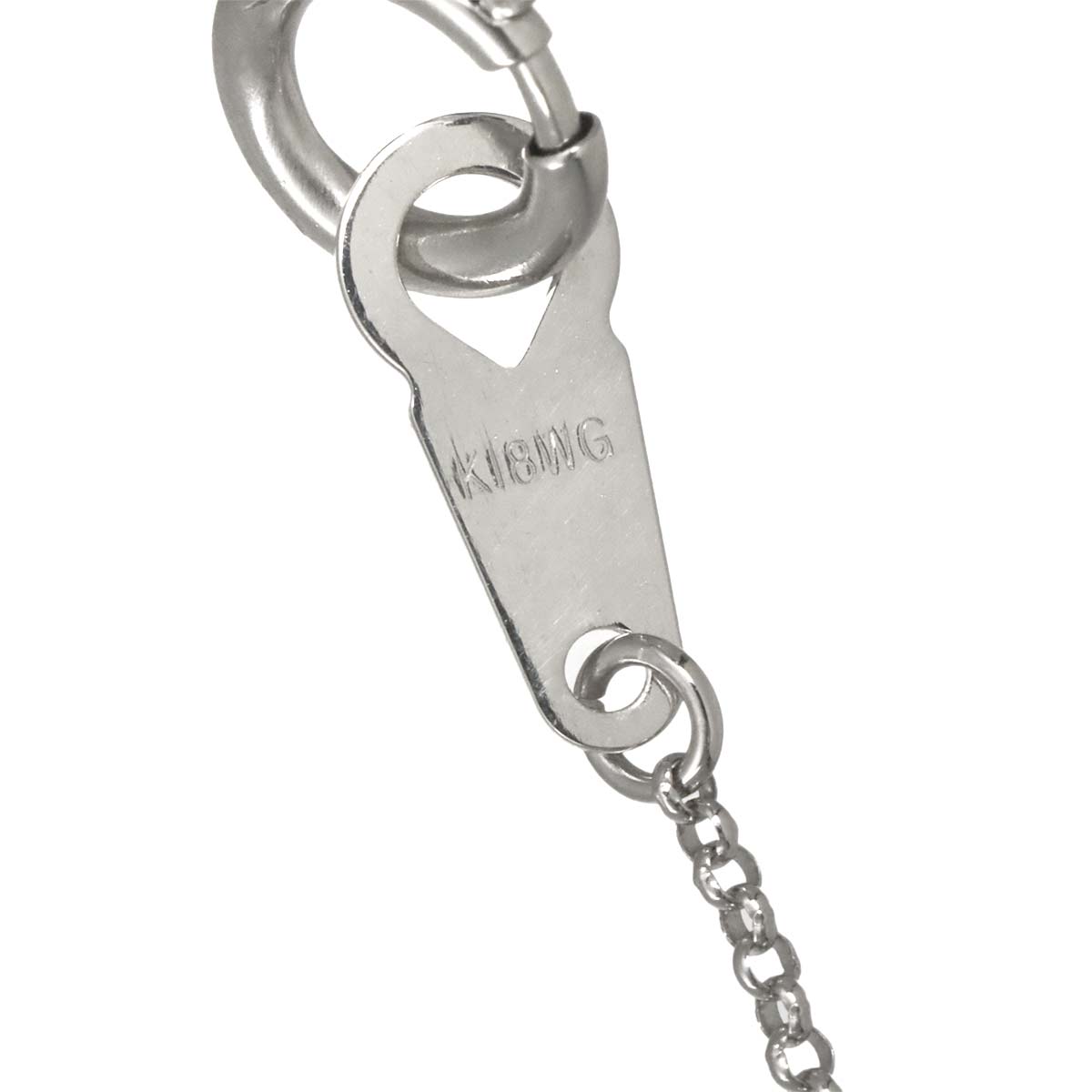 Diamond 0.30ct Necklace 18K WG White Gold 750