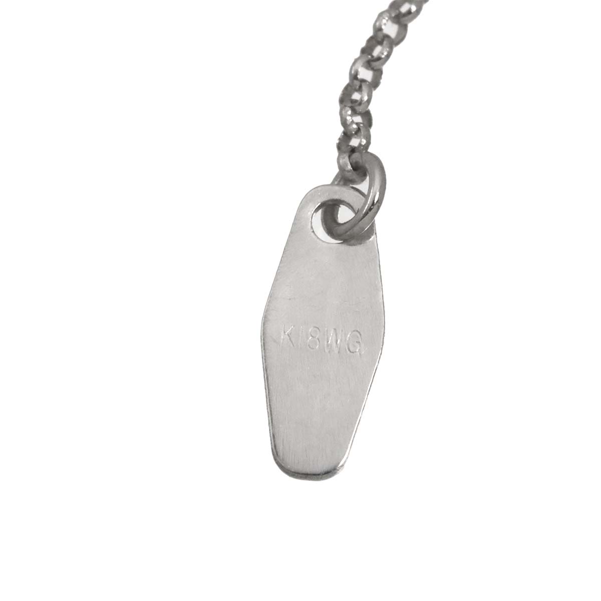 Diamond 0.30ct Necklace 18K WG White Gold 750