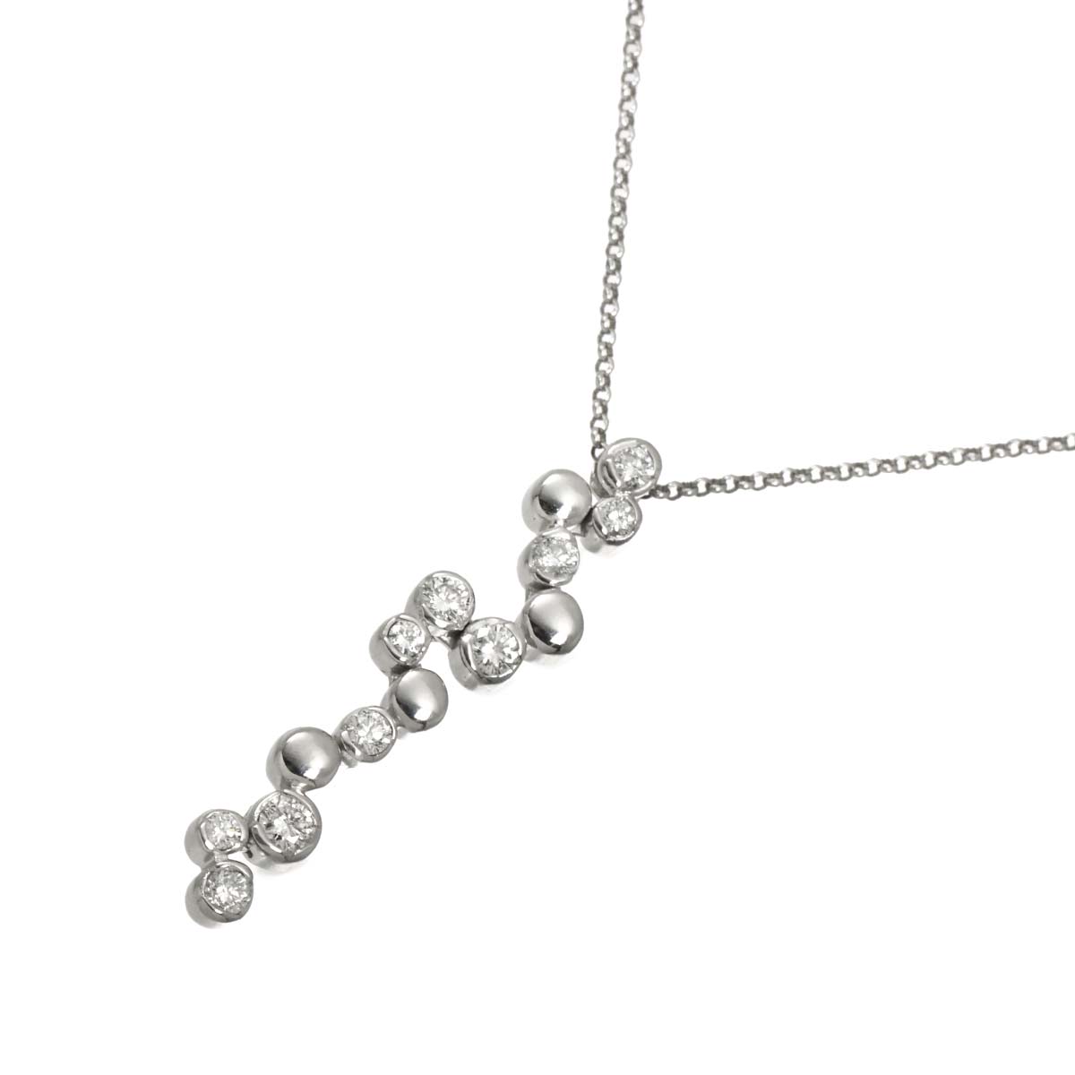 Diamond 0.30ct Necklace 18K WG White Gold 750