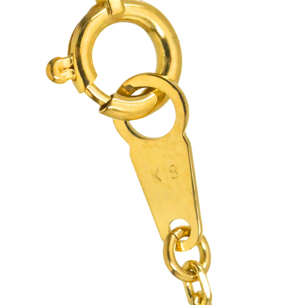 Necklace 18K K18 YG Yellow Gold 750