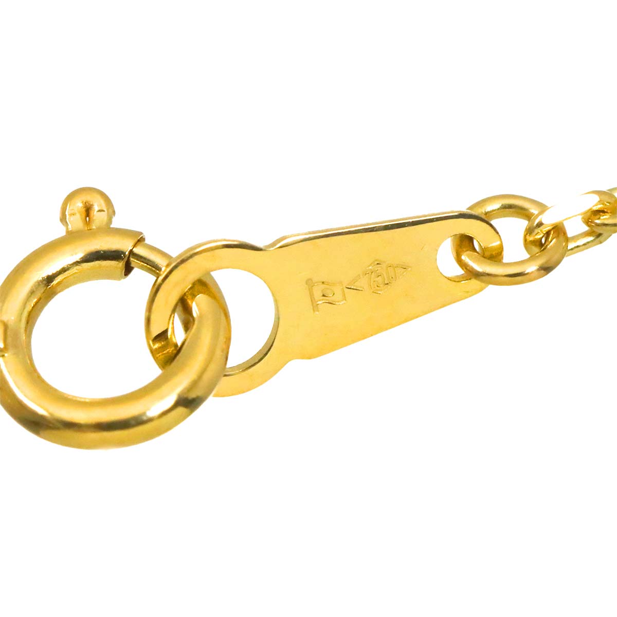 Necklace 18K K18 YG Yellow Gold 750