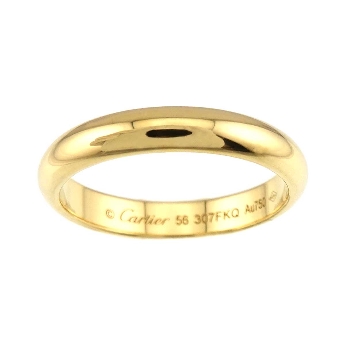 Classic Ring 18K Yellow Gold 750 size56 7.25-7.5(US)
