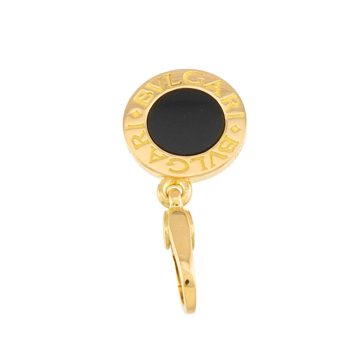 BVLGARIBVLGARI Onyx Pendant Top Charm 18K YG 750