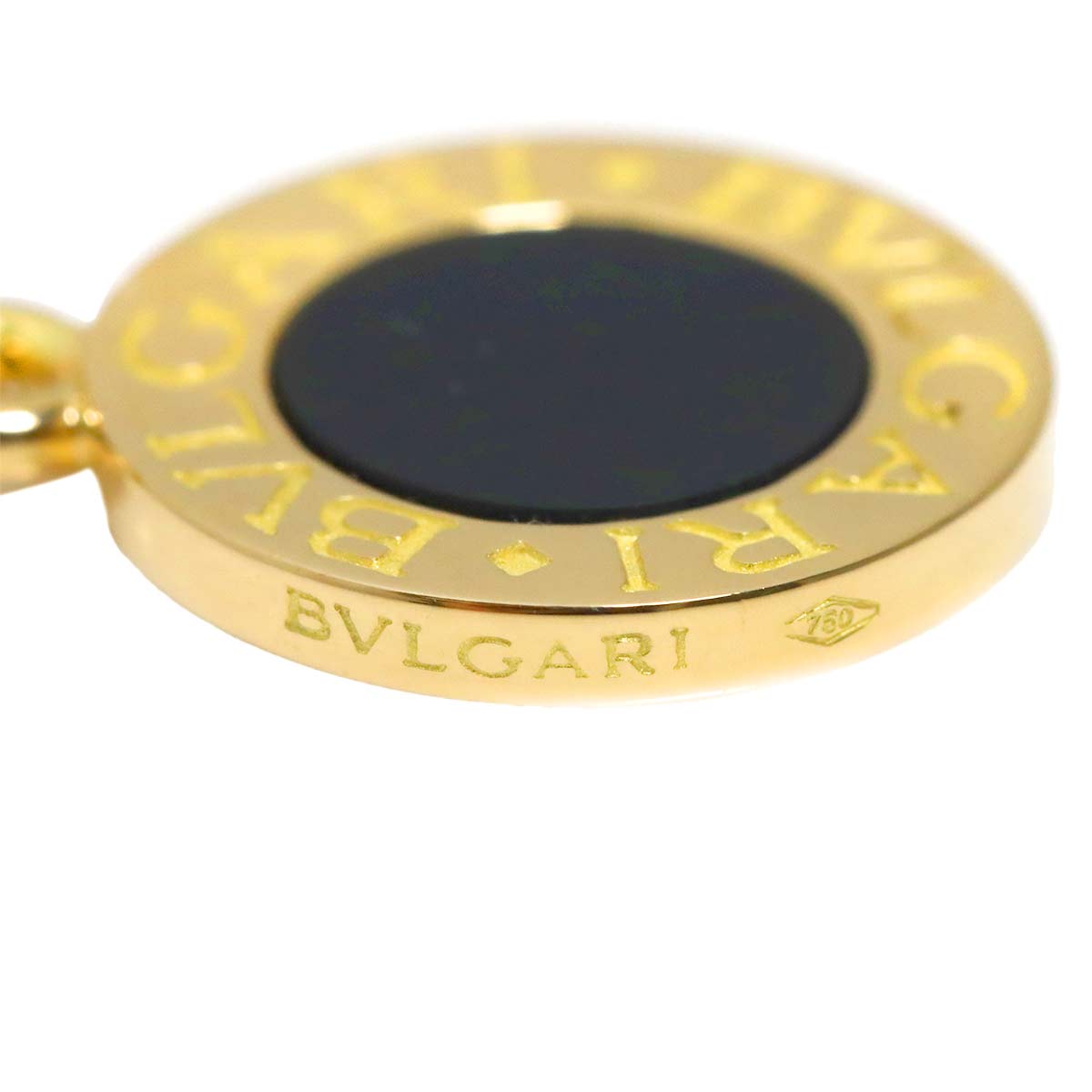 BVLGARIBVLGARI Onyx Pendant Top Charm 18K YG 750
