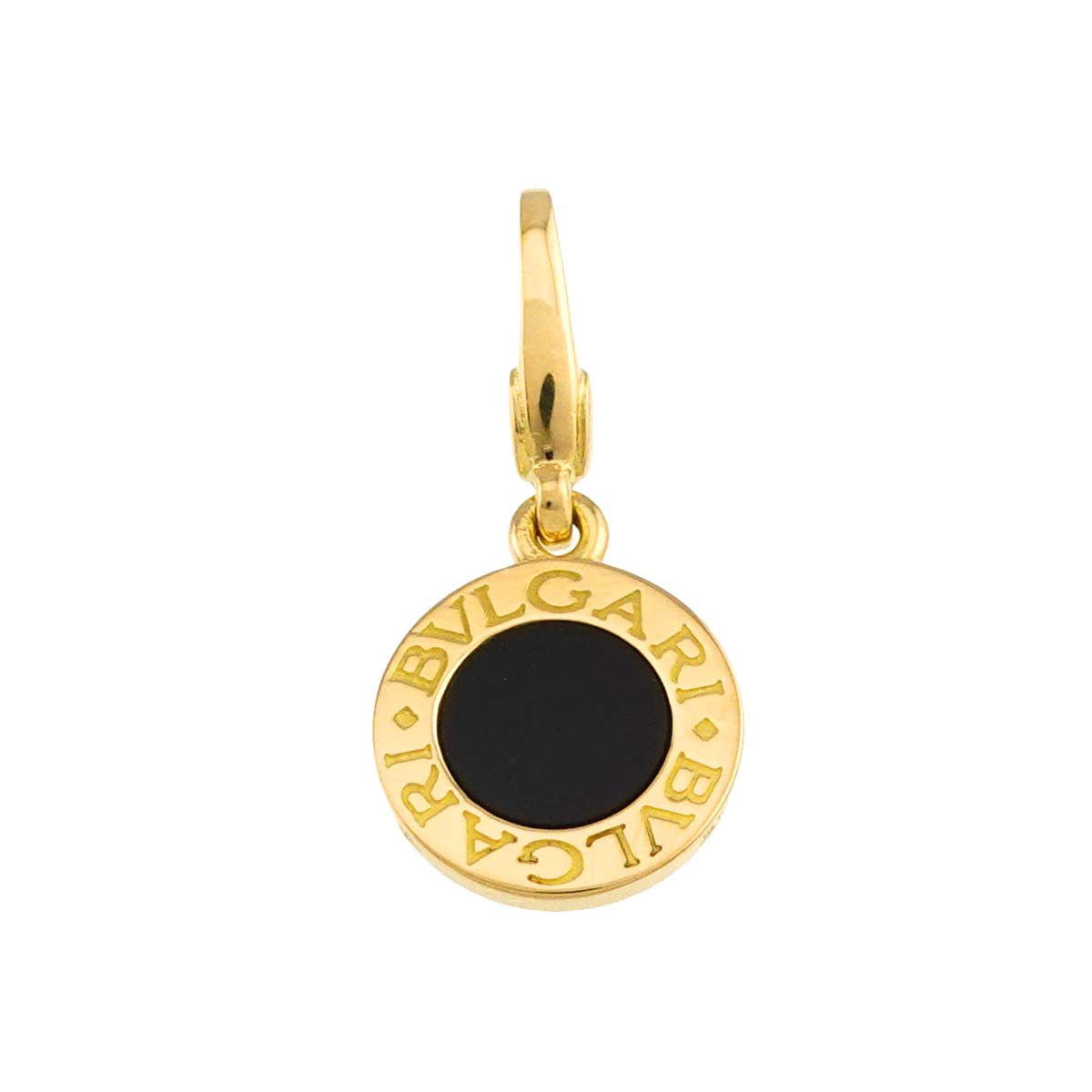 BVLGARIBVLGARI Onyx Pendant Top Charm 18K YG 750