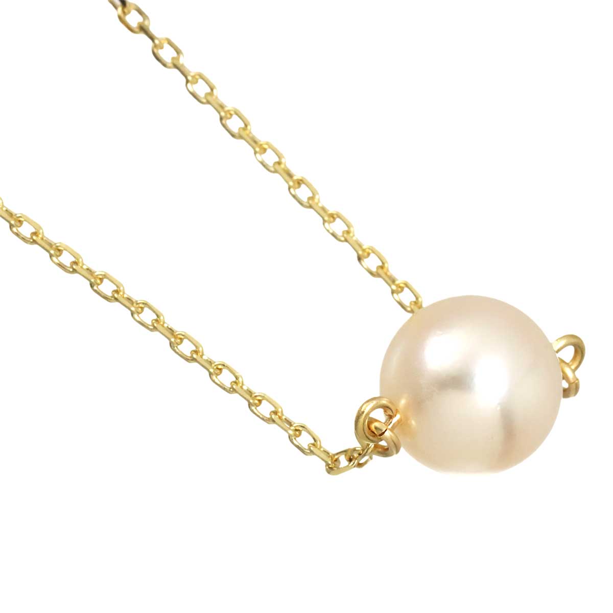 Akoya Pearl 8.2mm Necklace 18K YG 750