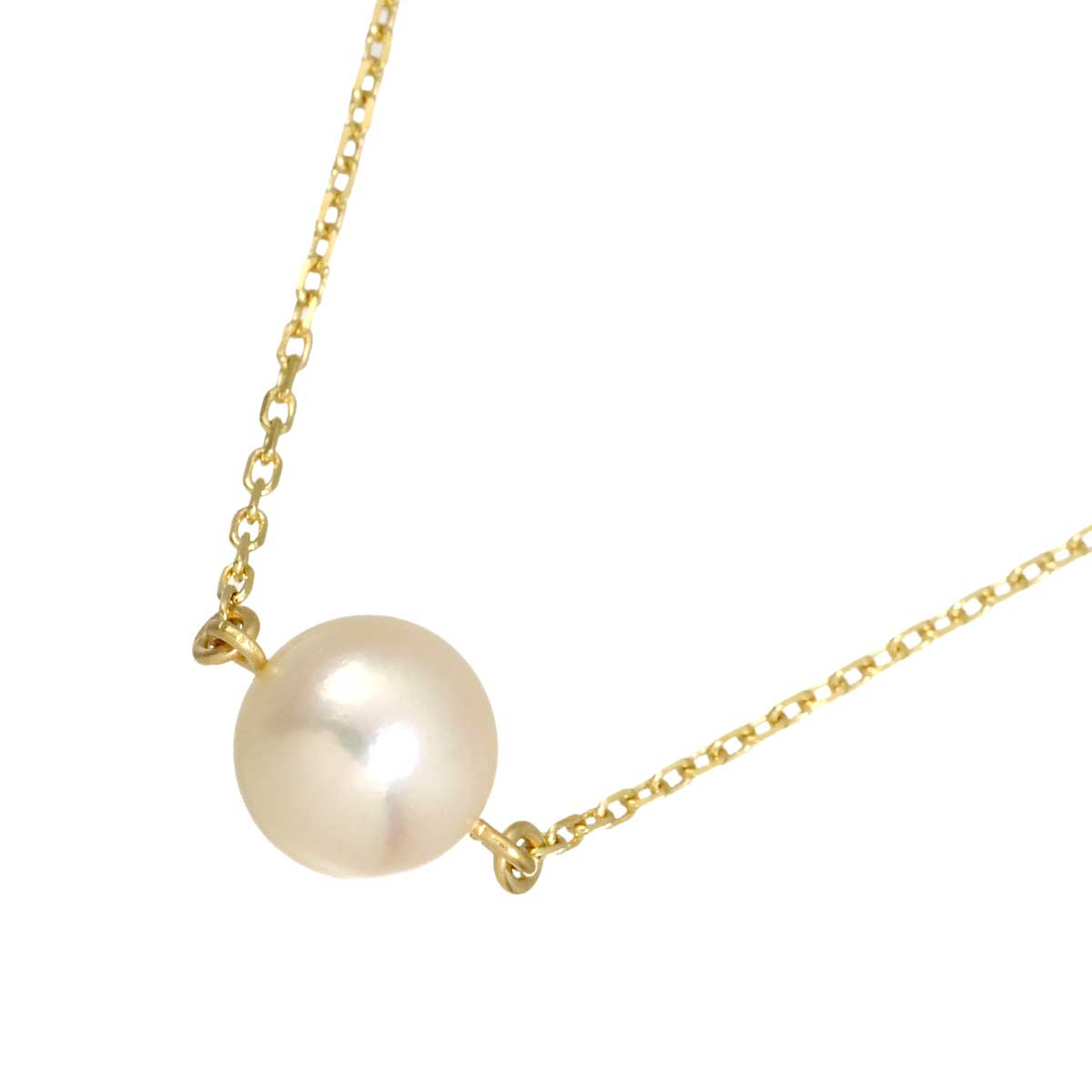 Akoya Pearl 8.2mm Necklace 18K YG 750