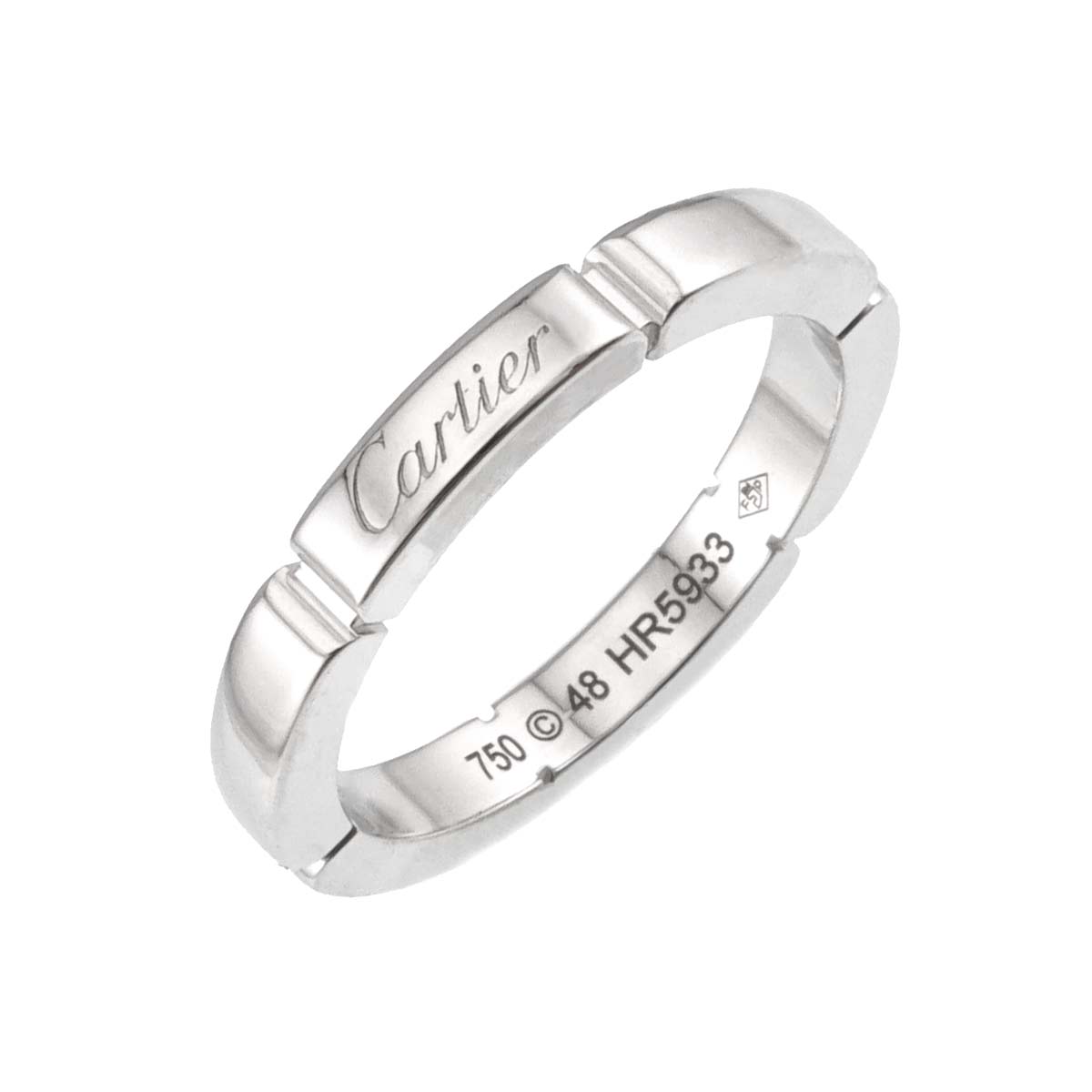 Maillon Panthere Ring 18K White Gold 750 Size48 4.5(US)